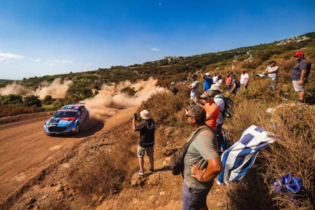 AUTO - WRC, Motorsport Rallye, WM - ACROPOLIS RALLY GREECE 2026 39 Lambros ATHANASSOULAS, Konstantinos SOUKOULIS, Hyundai i20 N, action during the 2026 Acropolis Rally Greece, 8th round of the 2026 WRC World Rally Car Championship, from June 25 to 28, 2026 at Loutraki, Greece - LoutrakiGreece  Copyright: xNikosxKatikisx