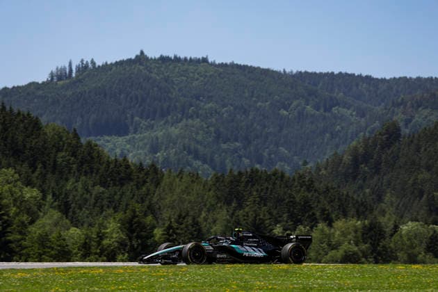 F1 - AUSTRIAN GRAND PRIX 2026 12 KIMI ANTONELLI Andrea (ita), Mercedes AMG F1 Team W17, action during the Formula 1 Austrian Grand Prix 2026, 8th round of the 2026 Formula One World Championship, WM, Weltmeisterschaft from June 26 to 28, 2026 on the Red Bull Ring, in Spielberg, Austria - SpielbergAustria  Copyright: xEricxAlonsox