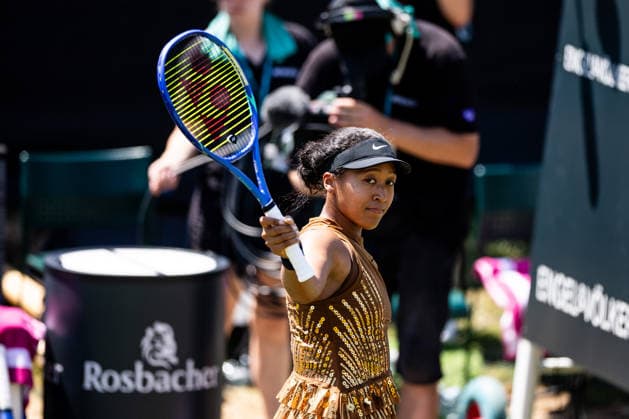 Sport Bilder des Tages BAD HOMBURG, GERMANY - JUNE 26: Naomi Osaka (JPN) waves during the Bad Homburg Open powered by Solarwatt Singles match between Xinyu Wang (CHN) vs Naomi Osaka (JPN) at Kurpark Bad Homburg on June 26, 2026 in Bad Homburg, Germany. Hessen Germany Copyright: xSteffiexWunderlx