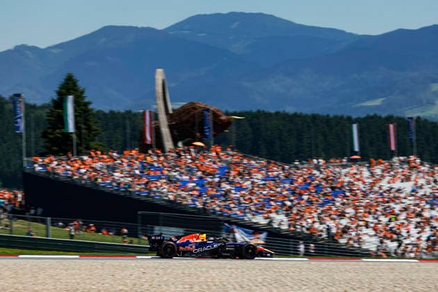 F1 - AUSTRIAN GRAND PRIX 2026 03 VERSTAPPEN Max (nld), Red Bull Racing Ford RB22, action during the Formula 1 Austrian Grand Prix 2026, 8th round of the 2026 Formula One World Championship, WM, Weltmeisterschaft from June 26 to 28, 2026 on the Red Bull Ring, in Spielberg, Austria - SpielbergAustria  Copyright: xFLORENTxGOODENx