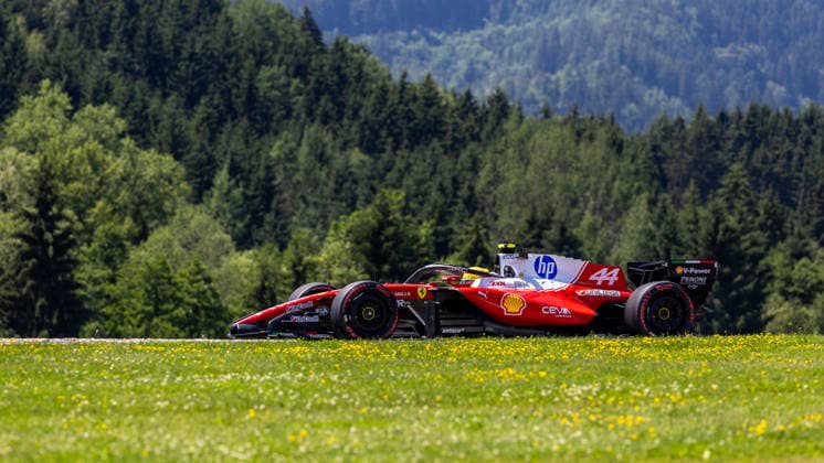 MOTORSPORTS, FORMULA 1 - GP of Austria 2026 SPIELBERG,AUSTRIA,26.JUN.26 - MOTORSPORTS, FORMULA 1 - Grand Prix of Austria, Red Bull Ring, free practice. Image shows Lewis Hamilton (GBR Ferrari).  GEPAxpictures xGabrielxLopez