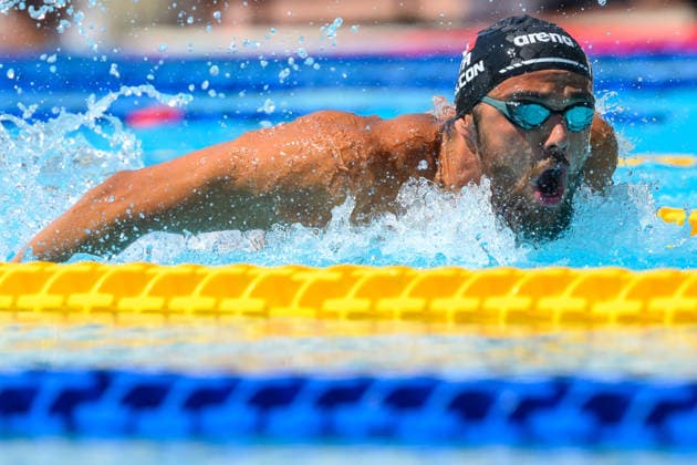 Thomas Ceccon of Italy competes in the 100m Butterfly Men Heats during the 62nd Settecolli swimming meeting at Stadio del Nuoto in Rome (Italy), June 26, 2026. andreaxstaccioli