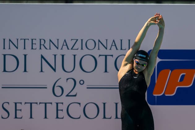Mona McSharry of Ireland competes in the 100m Breaststroke Women Heats during the 62nd Settecolli swimming meeting at Stadio del Nuoto in Rome (Italy), June 26, 2026. andreaxstaccioli