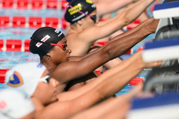 Sara Curtis of Italy competes in the 50m Backstroke Women Heats during the 62nd Settecolli swimming meeting at Stadio del Nuoto in Rome (Italy), June 26, 2026. andreaxstaccioli