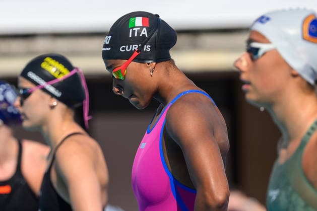 Sara Curtis of Italy competes in the 50m Backstroke Men Heats during the 62nd Settecolli swimming meeting at Stadio del Nuoto in Rome (Italy), June 26, 2026. andreaxstaccioli