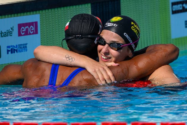 competes in the 50m Backstroke Men Heats during the 62nd Settecolli swimming meeting at Stadio del Nuoto in Rome (Italy), June 26, 2026. andreaxstaccioli