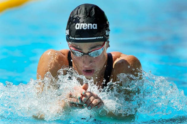 Lisa Angiolini of Italy 100m Breaststroke Women Heats during the 62nd Settecolli swimming meeting at Stadio del Nuoto in Rome (Italy), June 26, 2026. antoniettaxbaldassarre