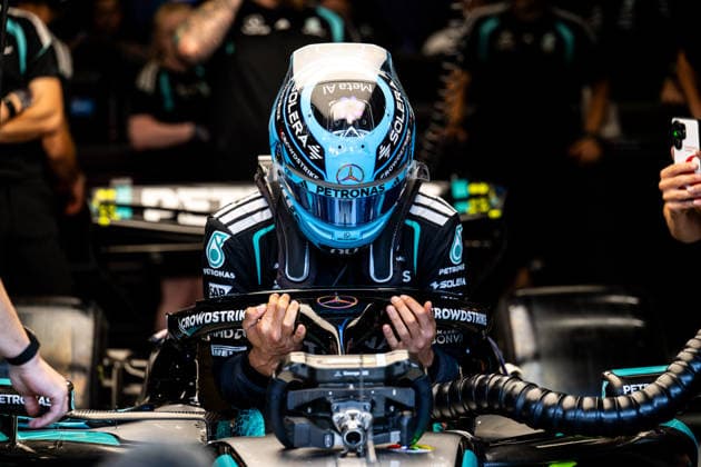 F1 - AUSTRIAN GRAND PRIX 2026 RUSSELL George (gbr), Mercedes AMG F1 Team W17, portrait during the Formula 1 Austrian Grand Prix 2026, 8th round of the 2026 Formula One World Championship, WM, Weltmeisterschaft from June 26 to 28, 2026 on the Red Bull Ring, in Spielberg, Austria - SpielbergAustria  Copyright: xALBERTOxVIMERCATIx