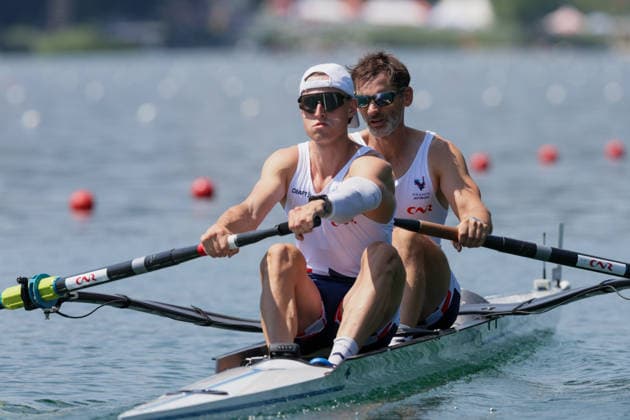 RECORD DATE NOT STATED 26th June 2026; Lucerne, Switzerland; World Rowing Cup Day One; France - PR3 Mens Pair (PR3M2-) - Racing in Heat 1 of the Mens Pair (M2-) category AnthonyxBenoit