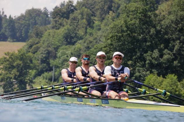 RECORD DATE NOT STATED 26th June 2026; Lucerne, Switzerland; World Rowing Cup Day One; Great Britain - Mens Quadruple Sculls (M4x) - Heat 1 AnthonyxBenoit