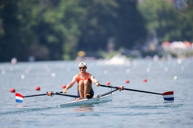 RECORD DATE NOT STATED 26th June 2026; Lucerne, Switzerland; World Rowing Cup Day One; the Netherlands - Lightweight Mens Single Sculls (LM1x) - Heat 1 AnthonyxBenoit