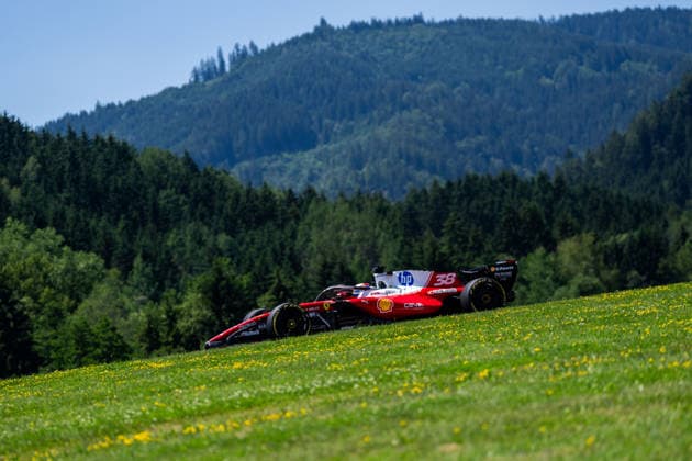 2026 F1 Austrian Grand Prix SPIELBERG, AUSTRIA - JUNE 26: Charles Leclerc of Scuderia Ferrari drives on track during the practice of the Formula 1 Austrian Grand Prix at Red Bull Ring on June 26, 2026 in Spielberg, Austria. Mine Kasapoglu Anadolu Spielberg Austria. Editorial use only. Please get in touch for any other usage.  Copyright: x2026xAnadoluxMinexKasapoglux