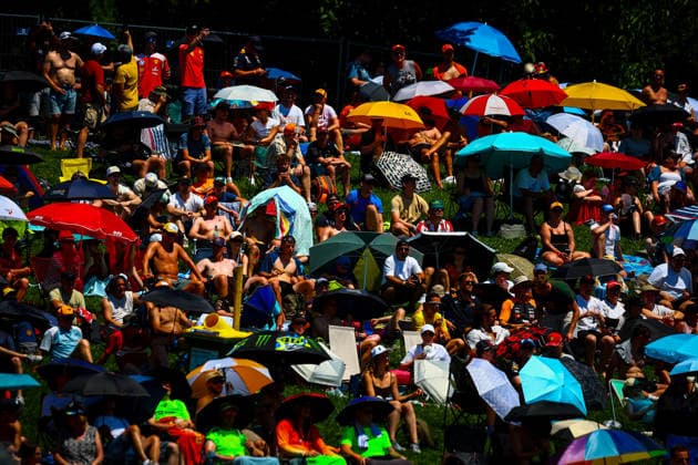 IPA86091461 - Public Fans Grandstand, during the Austrian Grand Prix, Spielberg, June 25–28, 2026, Red Bull Ring, 2026 Formula 1 World Championship, WM, Weltmeisterschaft  Copyright: xFedericoxBasile IPAxSportx xx 86091461