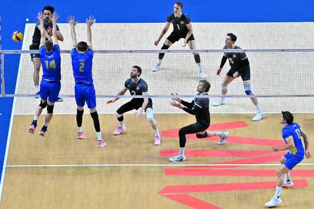 LJUBLJANA, SLOVENIA - JUNE 26: During the FIVB Men s Volleyball Nations League match between Ukraine and Canada at Arena Stozice, Ljubljana on June 26, 2026 in Ljubljana, Slovenia. (Photo by Igor Kupljenik Sports Press Photo).  Copyright: xIgorxKupljenikx xSPPx Sportspressphoto_SPR177414