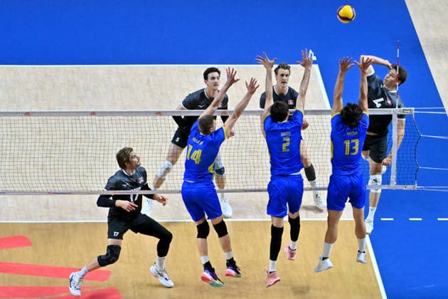 LJUBLJANA, SLOVENIA - JUNE 26: During the FIVB Men s Volleyball Nations League match between Ukraine and Canada at Arena Stozice, Ljubljana on June 26, 2026 in Ljubljana, Slovenia. (Photo by Igor Kupljenik Sports Press Photo).  Copyright: xIgorxKupljenikx xSPPx Sportspressphoto_SPR177418