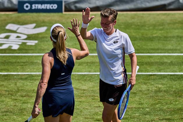 June 26, 2026, Bad Homburg, Hessen, Germany: Ellen Perez of Australia, Demi Schuurs of Netherlands celebrates the win of the Match during the BAD HOMBURG OPEN powered by SOLARWATTT- WTA500 - Womens Tennis, 26.6.2026 in Bad Homburg (Tennis-Club Bad Homburg), Germany Tennis 2026: WTA, Tennis Damen Bad Hombug Open: Semifinal Doubles: PEREZ SCHUURS 6.4 6:4 MIHALIKOVA NICHOLLS  - ZUMAs343 20260626_zsp_s343_009 Copyright: xMathiasxSchulzx