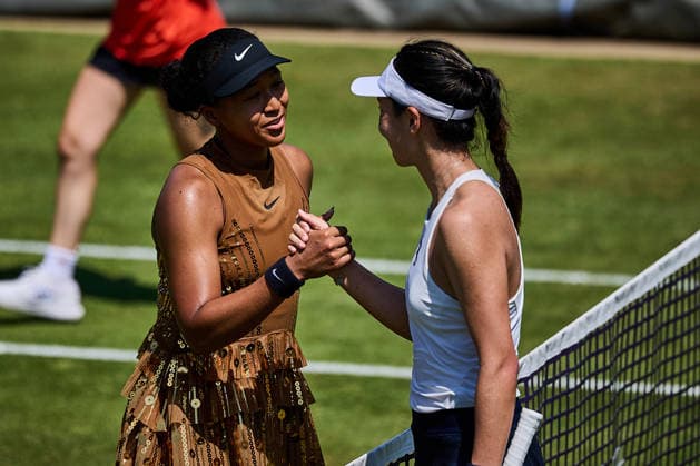 June 26, 2026, Bad Homburg, Hessen, Germany: Naomi Osaka of Japan, Xinyu Wang of China Shake Hands after the Match point during the BAD HOMBURG OPEN powered by SOLARWATTT- WTA500 - Womens Tennis, 26.6.2026 in Bad Homburg (Tennis-Club Bad Homburg), Germany Tennis 2026: WTA, Tennis Damen Bad Hombug Open: Semifinal Singles: OSAKA 6:3 6:3 WANG  - ZUMAs343 20260626_zsp_s343_014 Copyright: xMathiasxSchulzx