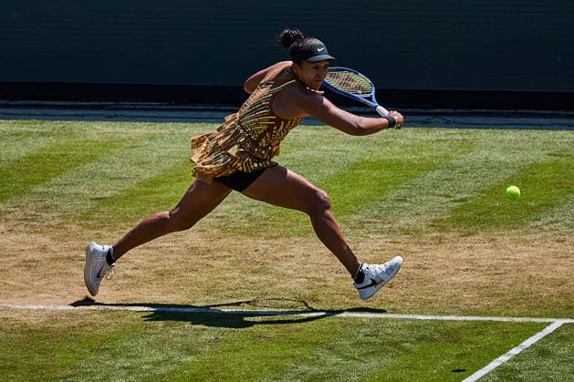 June 26, 2026, Bad Homburg, Hessen, Germany: Naomi Osaka of Japan returns with backhand during the BAD HOMBURG OPEN powered by SOLARWATTT- WTA500 - Womens Tennis, 26.6.2026 in Bad Homburg (Tennis-Club Bad Homburg), Germany Tennis 2026: WTA, Tennis Damen Bad Hombug Open: Semifinal Singles: OSAKA 6:3 6:3 WANG  - ZUMAs343 20260626_zsp_s343_040 Copyright: xMathiasxSchulzx