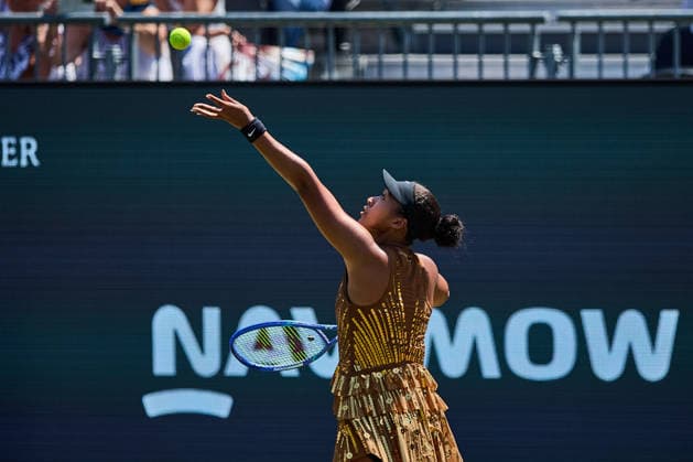 June 26, 2026, Bad Homburg, Hessen, Germany: Naomi Osaka of Japan serves during the BAD HOMBURG OPEN powered by SOLARWATTT- WTA500 - Womens Tennis, 26.6.2026 in Bad Homburg (Tennis-Club Bad Homburg), Germany Tennis 2026: WTA, Tennis Damen Bad Hombug Open: Semifinal Singles: OSAKA 6:3 6:3 WANG  - ZUMAs343 20260626_zsp_s343_045 Copyright: xMathiasxSchulzx