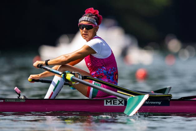 LUCERNE, SWITZERLAND - JUNE 26: Kenia Lechuga Alanis (Mexico) competing in the Lightweight Women s Single Sculls during the Lucerne Regatta - World Rowing Cup III at the Rotsee on June 26, 2026 in Lucerne, Switzerland. Lucerne Switzerland Copyright: xBEAUTIFULxSPORTS TobiasxLacknerx