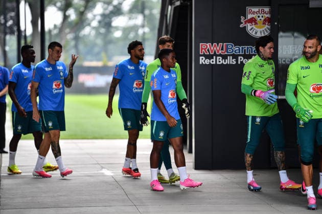 Brazilian Team enters training at their New Jersey base the Columbia Park Training Facility in Morristown, NJ, United States. (Photo by Rebekah Wynkoop SPP)  Copyright: xRebekahxWynkoop SPPx Sportspressphoto_SPR177437