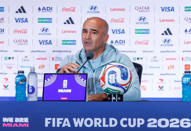 FIFA World Cup, WM, Weltmeisterschaft, Fussball 2026 - Portugal press conference, PK, Pressekonferenz Portugal head coach Roberto Martinez attends a press conference one day ahead of the FIFA World Cup 2026 group stage match between Colombia and Portugal in Miami, Florida, USA, 26 June 2026. MIAMI United States  Copyright: xCRISTOBALxHERRERA-ULASHKEVICHx