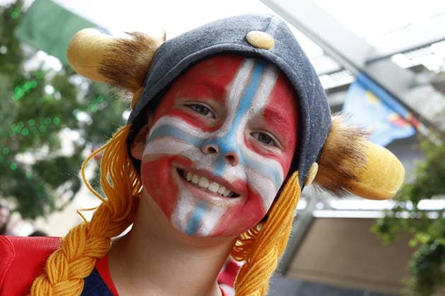 FIFA World Cup, WM, Weltmeisterschaft, Fussball 2026 - Group I - Norway vs France A young supporter of Norway poses for photographs before the FIFA World Cup 2026 group stage match Norway against France, in Boston, USA, 26 June 2026. BOSTON United States  Copyright: xGREGxM.xCOOPERx