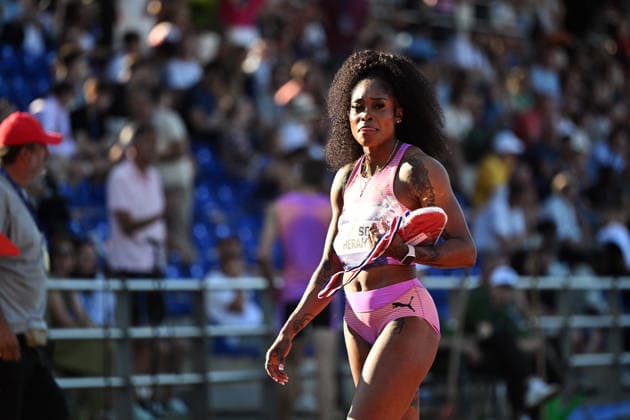 Zagreb, 260626. Sportski park Mladost. Zagreb Meeting, 76th Boris Hanzekovic memorial. In the photo: Elaine Thompson-Herah, winner. Photo: Damir Krajac CROPIX Zagreb Croatia Copyright: xxDamirxKrajacx dk_zagreb_meeting105-260626
