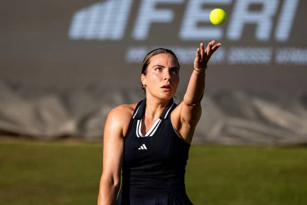BAD HOMBURG, GERMANY - JUNE 26: Elena-Gabriela Ruse (ROU) during the Bad Homburg Open powered by Solarwatt Singles match between Elena-Gabriela Ruse (ROU) vs Karolina Muchova (CZE) at Kurpark Bad Homburg on June 26, 2026 in Bad Homburg, Germany. Hessen Germany Copyright: xSteffiexWunderlx