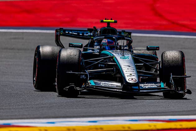 (12) Andrea Kimi Antonelli (ITA) - Mercedes-AMG PETRONAS F1 Team - Mercedes W17 - Mercedes E Performance during the Practice 1 of Formula 1 Rolex Austrian Grand Prix 2026 at Red Bull Ring in Spielberg, Austria. Round 10 of the 2026 FIA Formula One World Championship, WM, Weltmeisterschaft held June 26-28, 2026. The Red Bull Ring in Spielberg, set amid the scenic hills of Styria, is one of the shorter circuits on the calendar yet delivers intense wheel-to-wheel racing. Formula 1 Rolex Austrian Grand Prix 2026 - Round 10 - Red Bull Ring F1-2026-R10-AUT
