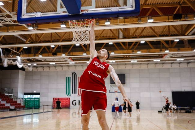 Krakow 26.06.2026 KOSZYKOWKA KOSZKADRA REPREZENTACJA POLSKI TRENING - - - BASKETBALL POLISH national team, Nationalteam PRACTICE PRACTISE NZ Grzegorz Kaminski , wsad slam dunk , FOT. WOJCIECH FIGURSKI 058SPORT.PL NEWSPIX.PL --- newspix.pl  FOT. WOJCIECH FIGURSKI 058SPOR