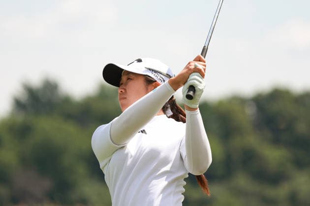 KPMG Women™s PGA, Golf Herren Championship 2026 CHASKA, MINNESOTA - JUNE 26: Jing Yan of Texas hits from the 16th fairway during the second round of the KPMG Women™s PGA Championship 2026 at Hazeltine National Golf Club in Chaska, Minnesota, USA Thursday, June 26, 2026. Chaska Minnesota United States  Copyright: xAmyxLemusx originalFilename:lemus-kpmgwome260626_npKxI.jpg