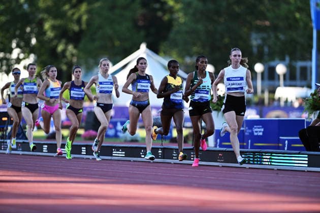 Zagreb, 260626. Sportski park Mladost. Zagreb Meeting, 76th Boris Hanzekovic memorial. In the photo: women s 3000 m race. Photo: Damir Krajac CROPIX Zagreb Croatia Copyright: xxDamirxKrajacx dk_zagreb_meeting168-260626