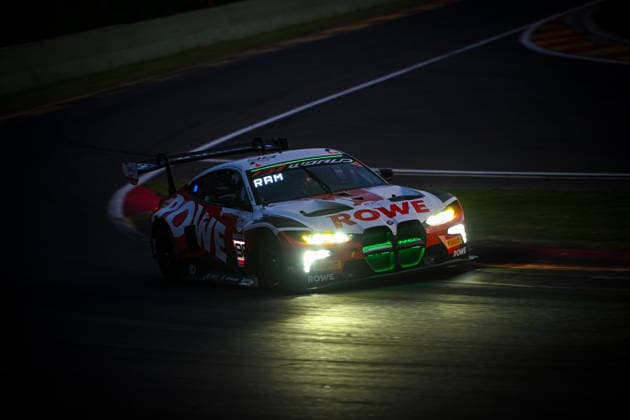 AUTOMOBILE : 24 Heures de SPA Francorchamps - 26 06 2026 98 Rowe Racing (GER) BMW M4 GT3 EVO (PRO) driven by Augusto FARFUS (BRA) Jake DENNIS (GBR) Raffaele MARCIELLO (SUI), during the CrowdStrike 24 Hours of SPA, 4th round of the GT World Challenge Europe Championship (SRO) on the Spa-Francorchamps circuit in Belgium The 25th June 2026. SPA-FRANCORCHAMPSBelgium  Copyright: xMPSxAGENCYx