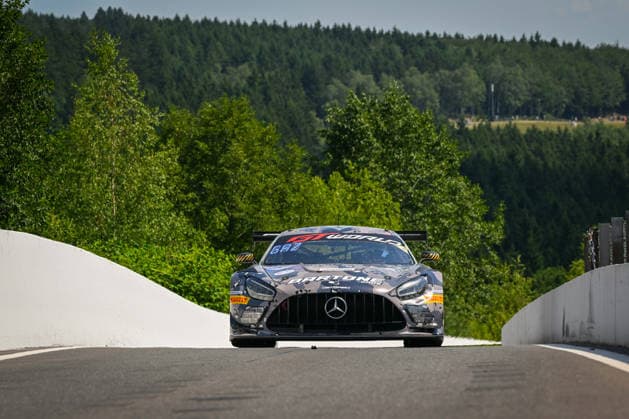 AUTOMOBILE : 24 Heures de SPA Francorchamps - 26 06 2026 6 GetSpeed Team Bartone Bros (USA) Mercedes-AMG GT3 EVO (SILVER) driven by Aurelien PANIS (FRA) Anthony BARTONE (USA) Cesar GAZEAU (FRA) Karol BASZ (POL), during the CrowdStrike 24 Hours of SPA, 4th round of the GT World Challenge Europe Championship (SRO) on the SPA Francorchamps circuit in Belgium The 26th June 2026. SPA-FRANCORCHAMPSBelgium  Copyright: xMPSxAGENCYx