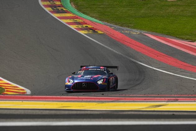 AUTOMOBILE : 24 Heures de SPA Francorchamps - 26 06 2026 222 2Seas Motorsport (BRN) Mercedes-AMG GT3 EVO (BRONZE) driven by Reece BARR (GBR) Charles DAWSON (GBR) Kiern JEWISS (GBR) Garnet PATTERSON (AUS), during the CrowdStrike 24 Hours of SPA, 4th round of the GT World Challenge Europe Championship (SRO) on the SPA Francorchamps circuit in Belgium The 25th June 2026. Copyright FrÃ dÃ ric Timores MPS Agency SPA-FRANCORCHAMPSBelgium  Copyright: xMPSxAGENCYx