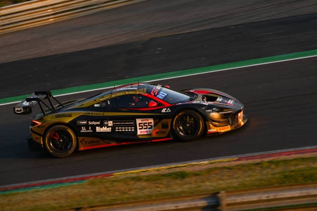 AUTOMOBILE : 24 Heures de SPA Francorchamps - 26 06 2026 555 CSA Racing (FRA) McLaren 720S GT3 EVO (SILVER) driven by Baptiste MOULIN (BEL) Romain ANDRIOLO (FRA) Lorens LECERTUA (BEL) Sai SANJAY (IND), during the CrowdStrike 24 Hours of SPA, 4th round of the GT World Challenge Europe Championship (SRO) on the SPA Francorchamps circuit in Belgium The 25th June 2026. Copyright FrÃ dÃ ric Timores MPS Agency SPA-FRANCORCHAMPSBelgium  Copyright: xMPSxAGENCYx
