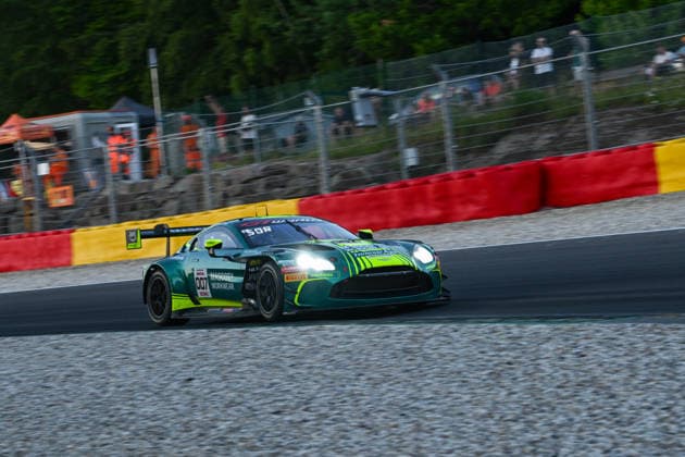AUTOMOBILE : 24 Heures de SPA Francorchamps - 26 06 2026 7 Comtoyou Racing (BEL) Aston Martin Vantage AMR GT3 EVO (PRO) driven by Mattia DRUDI (SMR) Marco SORENSEN (DEN) Nicki THIIM (DEN), during the CrowdStrike 24 Hours of SPA, 4th round of the GT World Challenge Europe Championship (SRO) on the SPA Francorchamps circuit in Belgium The 25th June 2026. SPA-FRANCORCHAMPSBelgium  Copyright: xMPSxAGENCYx