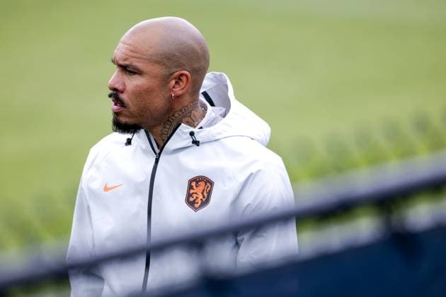 KANSAS CITY - Nigel de Jong during a training session of the Dutch national team, Nationalteam at the KC Current Training Facility, on June 26, 2026, in Kansas City. The Dutch national team is preparing for the match against Morocco during the FIFA World Cup, WM, Weltmeisterschaft, Fussball ROBIN VAN LONKHUIJSEN ANP xVIxANPxSportx xxANPxIVx 562082612 originalFilename: 562082612.jpg