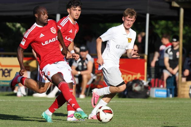 7 Christian Kinsombi (Energie Cottbus) Fussball Testspiel 2026 2027 SV Lok Calau - FC Energie Cottbus *** 7 Christian Kinsombi Energie Cottbus Soccer Friendly Match 2026 2027 SV Lok Calau FC Energie Cottbus