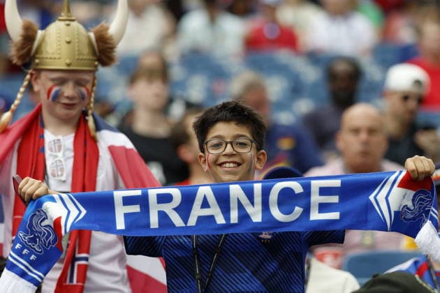 FIFA World Cup, WM, Weltmeisterschaft, Fussball 2026 - Group I - Norway vs France A young supporter of France poses for photographs before the FIFA World Cup 2026 group stage match Norway against France, in Boston, USA, 26 June 2026. BOSTON United States  Copyright: xGREGxM.xCOOPERx
