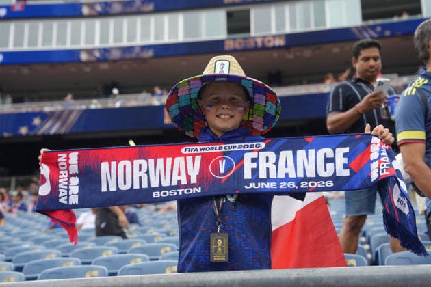 Norway s supporters react ahead of a FIFA 2026 World Cup soccer match between Norway and France at Boston Stadium, USA, 26 June 2026. Norway vs France !ACHTUNG: NUR REDAKTIONELLE NUTZUNG!  Copyright: xOctavioxGuzmánx GRAF6554 20260626-55020721875_1
