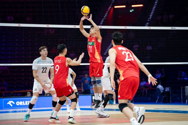 China V Argentina - VNL 2026 Men s Volleyball Nations League. Zhai Wu competes during the Men s Volleyball Nations League match between China and Argentina at PreZero Arena in Gliwice, Poland, on June 26, 2026. Gliwice Poland  Copyright: xMarcinxGolbax originalFilename:golba-chinavar260626_npxPk.jpg