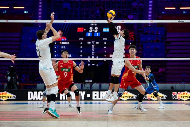 China V Argentina - VNL 2026 Men s Volleyball Nations League. Men s VNL FIVB Volleyball Nations League match between China and Argentina at PreZero Arena in Gliwice, Poland, on June 26, 2026. Gliwice Poland  Copyright: xMarcinxGolbax originalFilename:golba-chinavar260626_npn7T.jpg