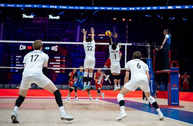 China V Argentina - VNL 2026 Men s Volleyball Nations League. Men s VNL FIVB Volleyball Nations League match between China and Argentina at PreZero Arena in Gliwice, Poland, on June 26, 2026. Gliwice Poland  Copyright: xMarcinxGolbax originalFilename:golba-chinavar260626_npN86.jpg