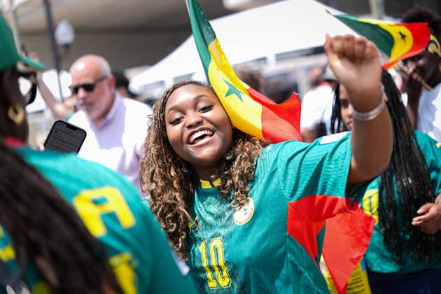 Ahead of Senegal v Iraq - FIFA World Cup, WM, Weltmeisterschaft, Fussball 2026 TORONTO, CANADA - JUNE 26 : Fans arrive at Toronto Stadium (BMO Field) for the Group I match between Senegal and Iraq at the 2026 FIFA World Cup in Toronto, Ontario, Canada on June 26, 2026. Mert Alper Dervis Anadolu Ontario Canada. Editorial use only. Please get in touch for any other usage.  Copyright: x2026xAnadoluxMertxAlperxDervisx