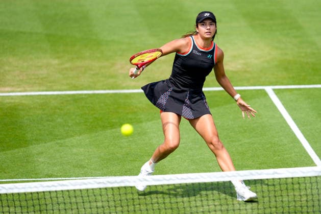 Lexus Eastbourne Open - Day Five Petra Marcinko of Croatia competes during her semifinal match against second seed Madison Keys of the United States at the 2026 Lexus Eastbourne Open Women s tennis tournament at the Devonshire Park Lawn Tennis Club in Eastbourne, England, on June 26, 2026. Eastbourne United Kingdom  Copyright: xOwenxHammondx originalFilename:hammond-2026lexu260626_npght.jpg