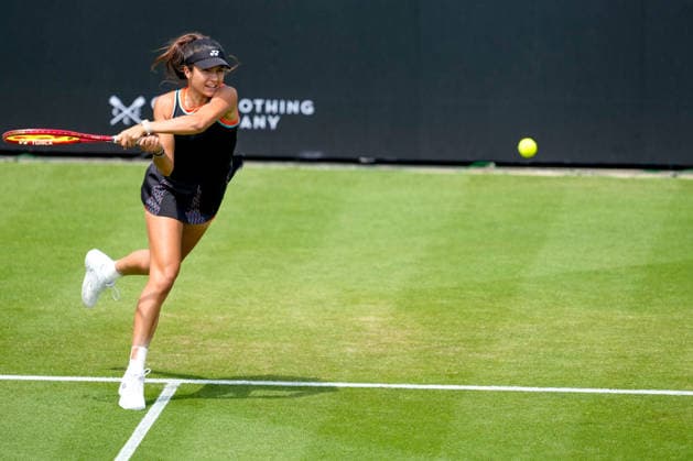 Lexus Eastbourne Open - Day Five Petra Marcinko of Croatia competes during her semifinal match against second seed Madison Keys of the United States at the 2026 Lexus Eastbourne Open Women s tennis tournament at the Devonshire Park Lawn Tennis Club in Eastbourne, England, on June 26, 2026. Eastbourne United Kingdom  Copyright: xOwenxHammondx originalFilename:hammond-2026lexu260626_npH0c.jpg