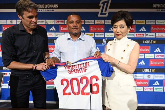 Footbal : Olympique Lyonnais - press conference, PK, Pressekonferenz - Michele Kang A few days after the hearing before the DNCG and the announcement of Michele Kang™s takeover, OL held a press conference featuring Michele Kang (President of Olympique Lyonnais) and Michael Gerlinger (General Manager of Olympique Lyonnais) to announce the appointment of Matthieu Louis-Jean as Sporting Director of Olympique Lyonnais. Lyon, June 26, 2026. LYONFrance  Copyright: xMouradxAllilix