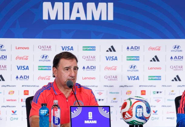 FIFA World Cup, WM, Weltmeisterschaft, Fussball 2026 - Colombia press conference, PK, Pressekonferenz Colombia head coach Nestor Lorenzo attends a press conference one day ahead of the FIFA World Cup 2026 group stage match Colombia against Portugal, in Miami, Florida, USA, 26 June 2026. MIAMI United States  Copyright: xCRISTOBALxHERRERA-ULASHKEVICHx